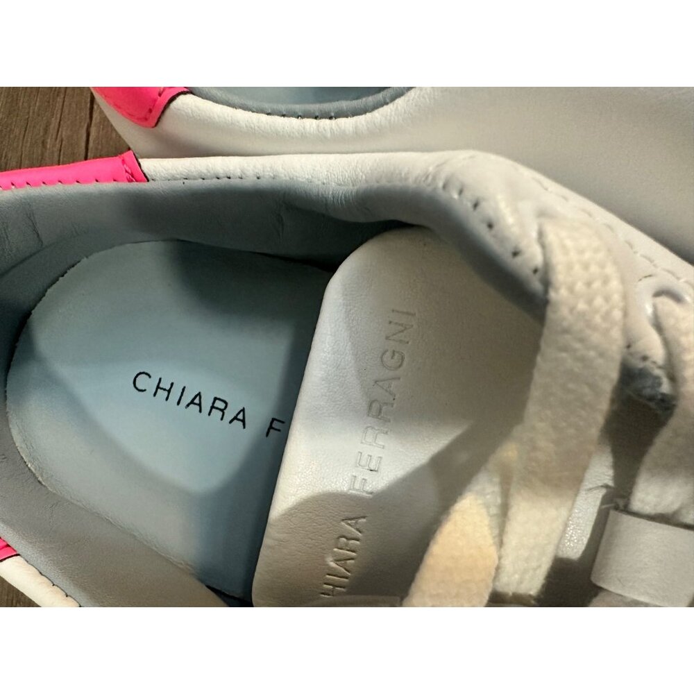Chiara Ferragni Pink hearts shoes  sneakers Size 36 Italy US 6 / 6.5 - Picture 11 of 14